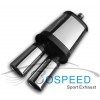 (BOSPEED)博速改裝排氣管通用型雙嘴內(nèi)壓鼓