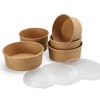 Kraft paper soup bowl